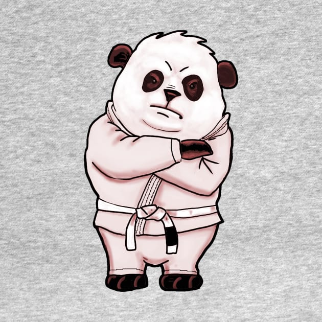 angry white belt panda by huwagpobjj